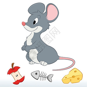 可爱的漫画鼠标背景图片