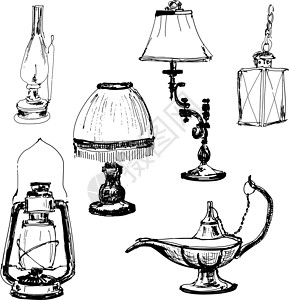 阿拉丁神灯一套灯具设计图片