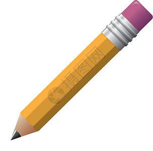 铅笔木炭粉色黄色黑色背景图片