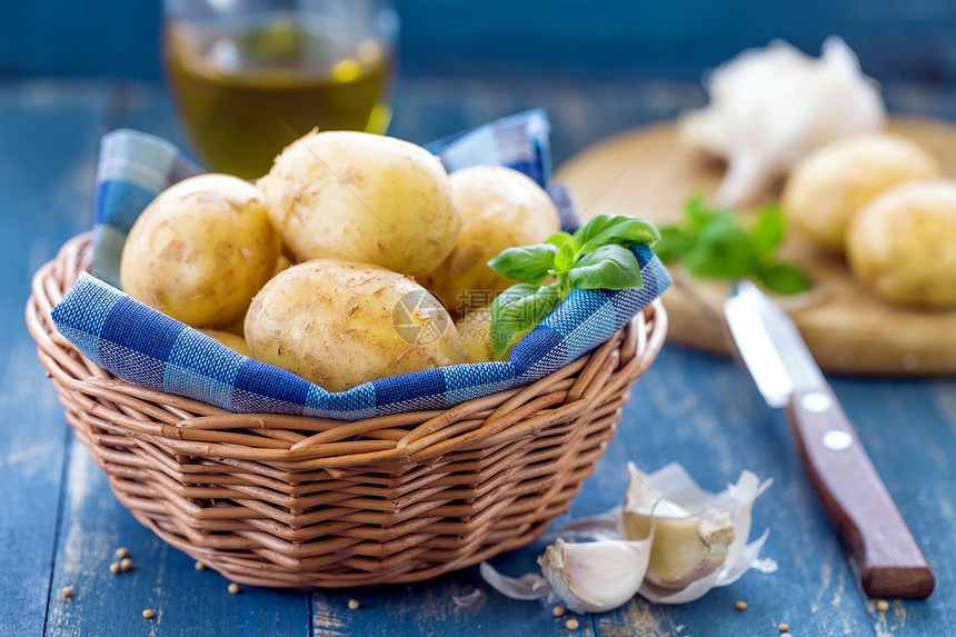 马铃薯篮子烹饪淀粉块茎蔬菜食物农业美食作物营养图片