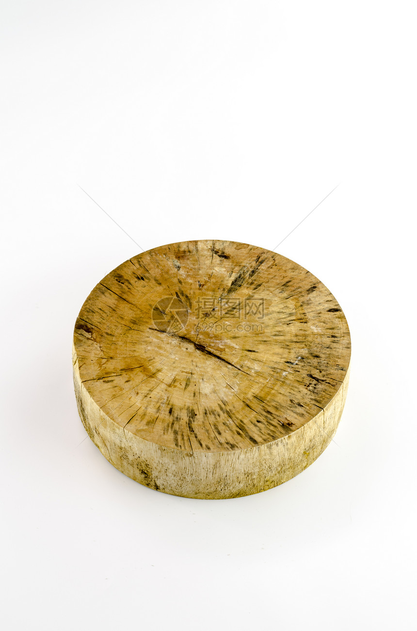 木材切割板白色桌子烹饪屠夫圆形木头硬木剪裁家庭蔬菜图片