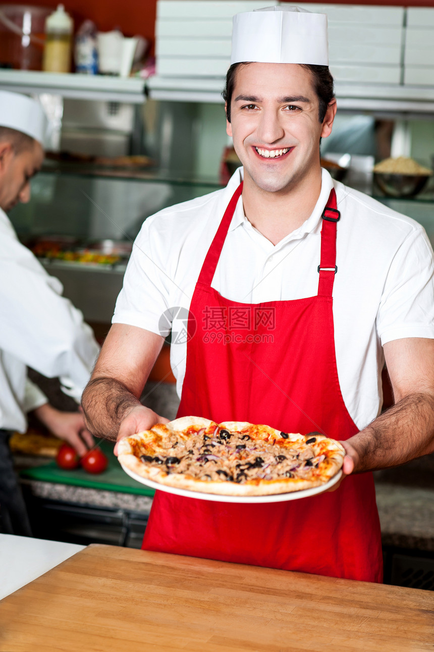 您的订单准备好了 先生男性面包师食谱厨房厨师服务职业冒充桌子酒店图片