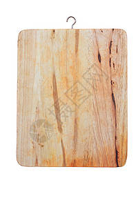 白色背景的木板切割板厨房宏观烹饪家庭材料棕色工具木头硬木背景图片