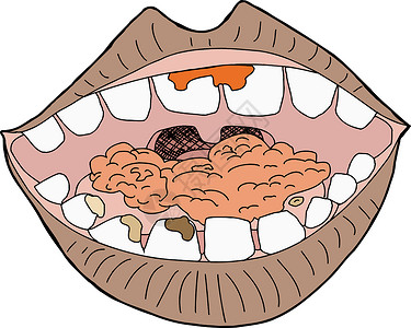 与食物同嘴背景图片