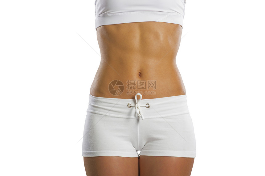 健身组织女士重量饮食营养成人腹部腰部数字减肥图片