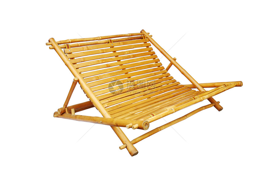 竹子休息椅隔绝木头座位海滩阳台椅子家具娱乐花园停留闲暇图片