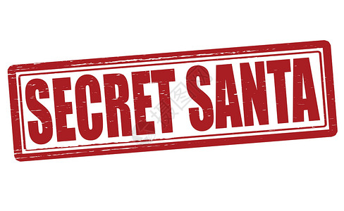 秘密圣诞老人橡皮红色矩形机密秘密背景图片