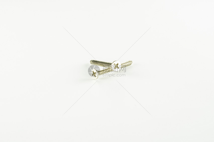 螺旋的组式螺纹紧固件工业宏观指甲维修白色金属工具坚果图片