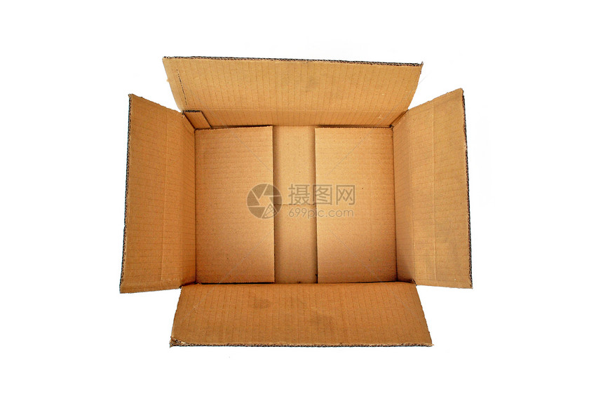 开放纸箱纸板贮存邮政店铺信封送货展示包装商品货物图片