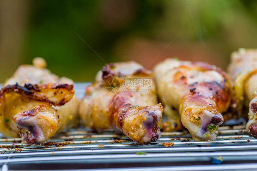 烤鸡的鸡腿美食用餐食物花园炙烤英语火焰家禽烹饪食谱图片