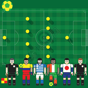 2014年世界杯C组插画