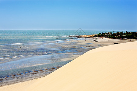杰里科拉耶利科拉海洋海滩全景风景气候热带沙丘村庄旅行海域背景