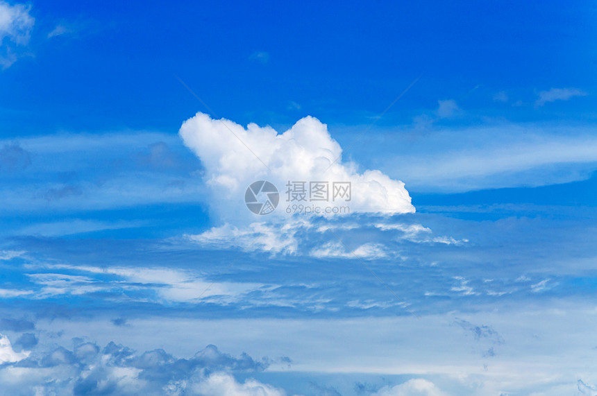 蓝天空背景云景蓝色天堂阳光天气白色图片