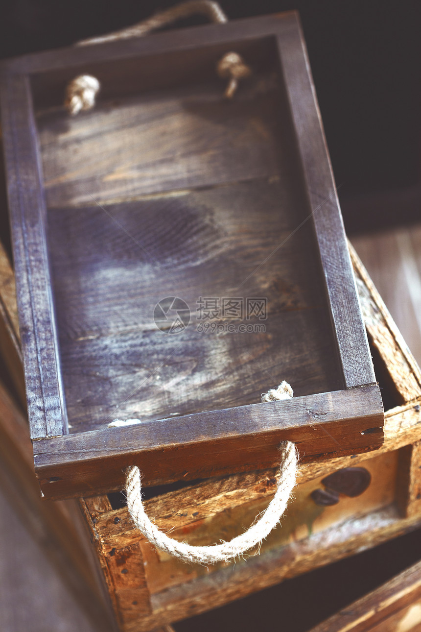 回收木箱绳索国家托盘盒子棕色案件木头海豹邮票手工图片