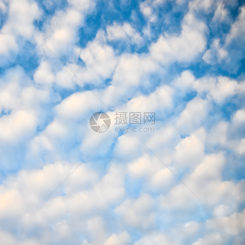 蓝色天空和白云白色空气天气气象风景阳光图片