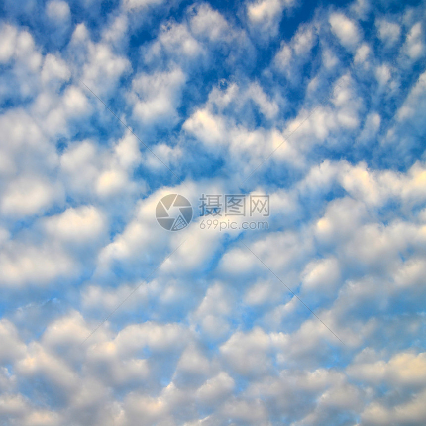 蓝色天空和白云空气阳光气象天气风景白色图片