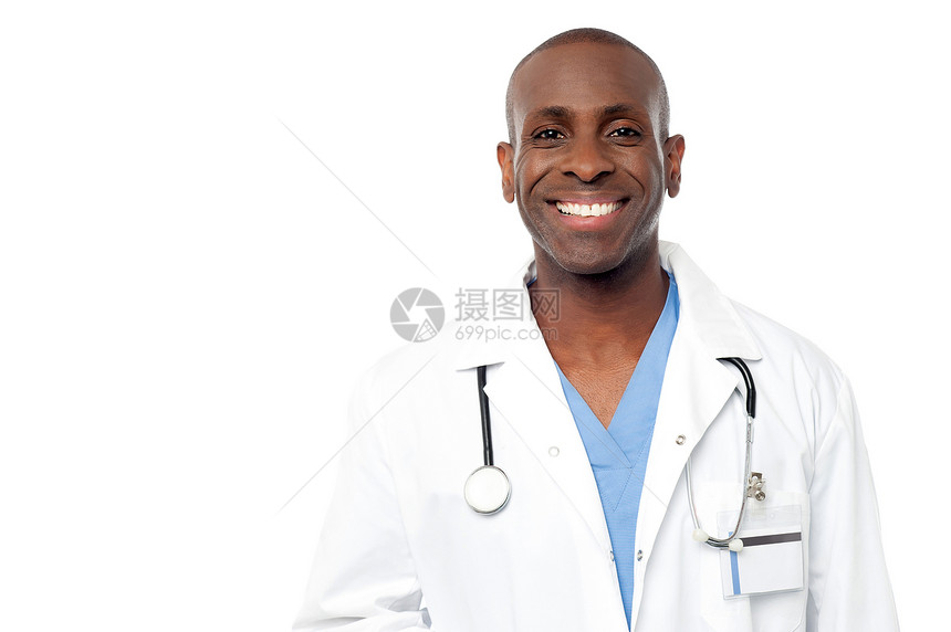 中年快乐的男医生处方医师外科诊所卫生男人手术从业者冒充护士图片