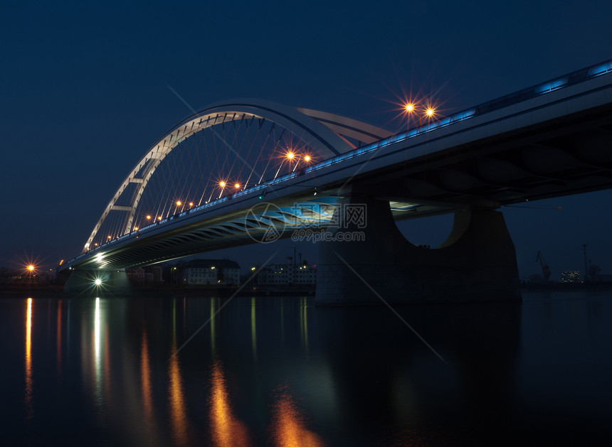 河上桥建筑学天空蓝色图片