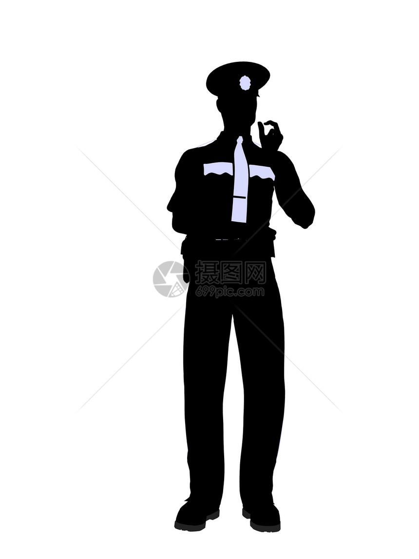 男警官 I 说明Silhouette商业警察徽章插图法律城市巡逻员剪影执法艺术图片