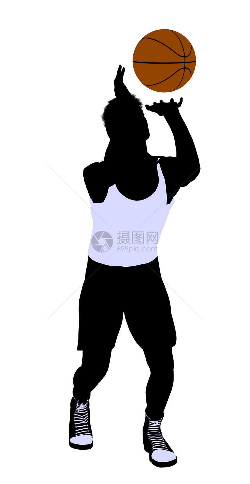 男性篮球玩家 I 说明 Silhouette运动插图剪影团队男生男人棕球图片