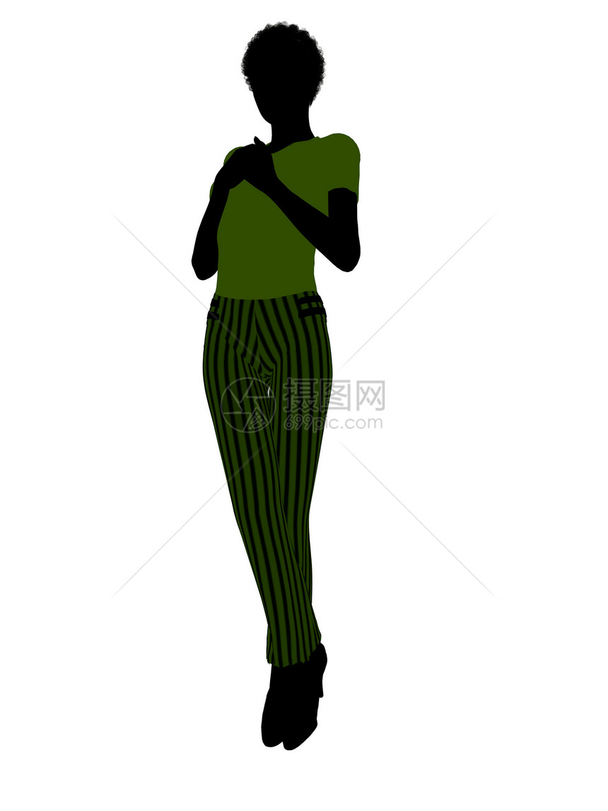非裔美洲妇女办事处说明Silhouette管理指挥管理人员贵宾插图指挥官女士剪影艺术决策图片