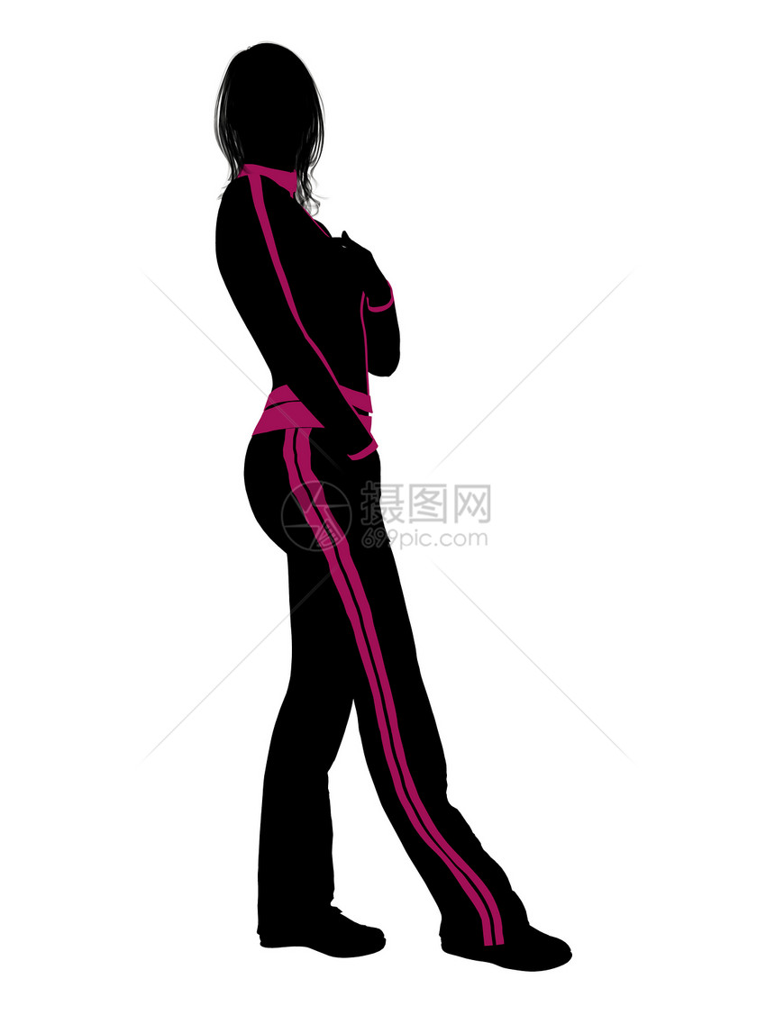 妇女锻炼活动训练女士插图剪影女孩瘦身操钻头女性运动影响图片