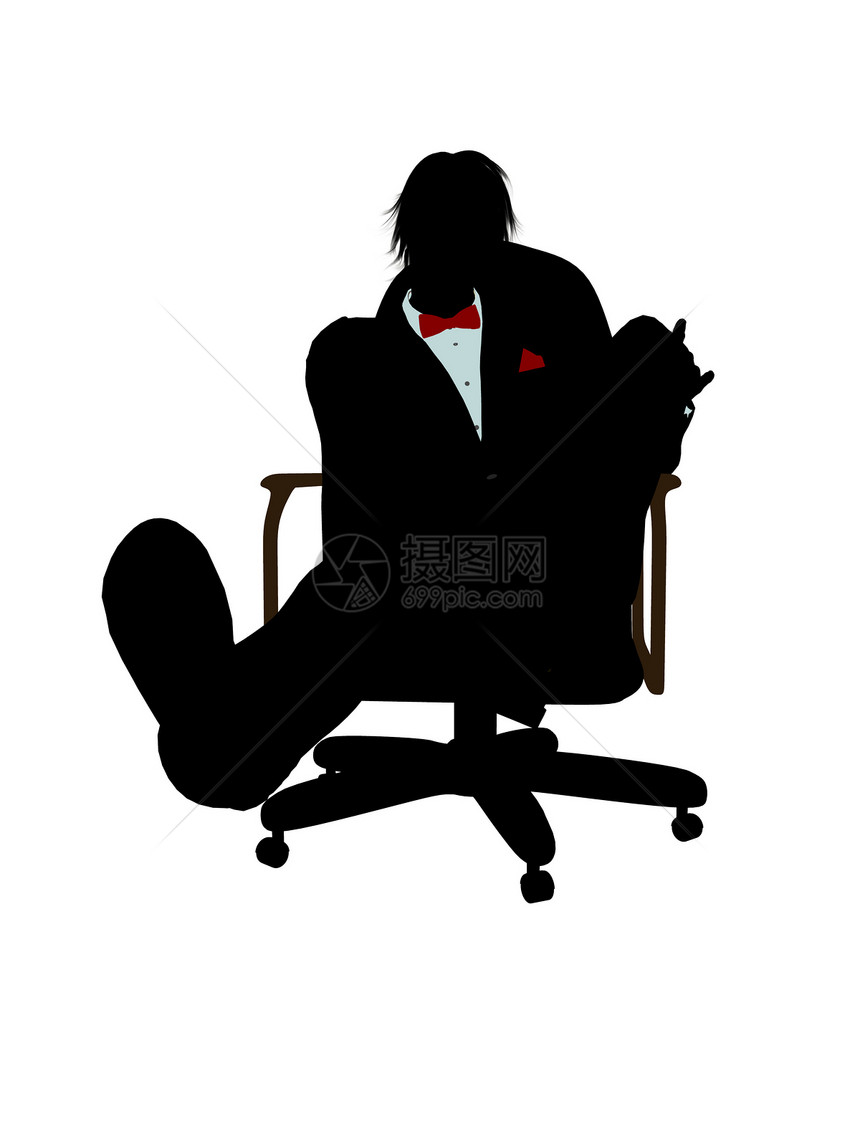 男性商务模拟男人指挥官企业家套装控制插图经理办公室领带行政图片