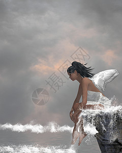 水天使背景图片