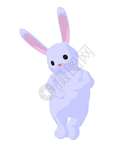 白兔兔子艺术说明卡通片宝宝艺术品剪贴小兔子插图剪影香椿背景图片