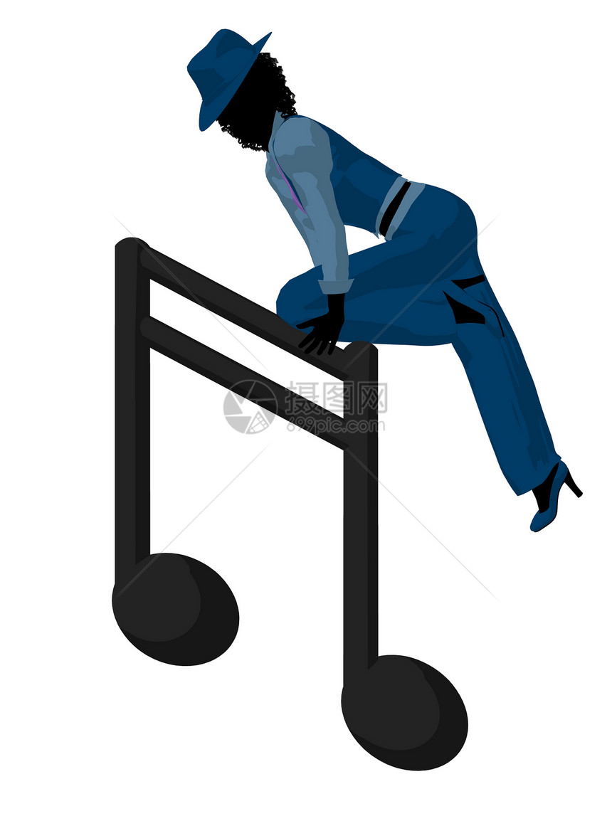 非裔美国爵士爵士音乐家 Iducation乐器女性香椿插图笔记女士音乐剪影卡通片蓝调图片