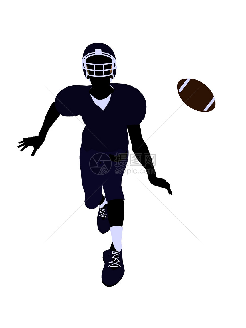男性足球运动员 I 演示 Silhouette玩家橄榄球剪影消遣男人运动头盔门柱烤架猪皮图片