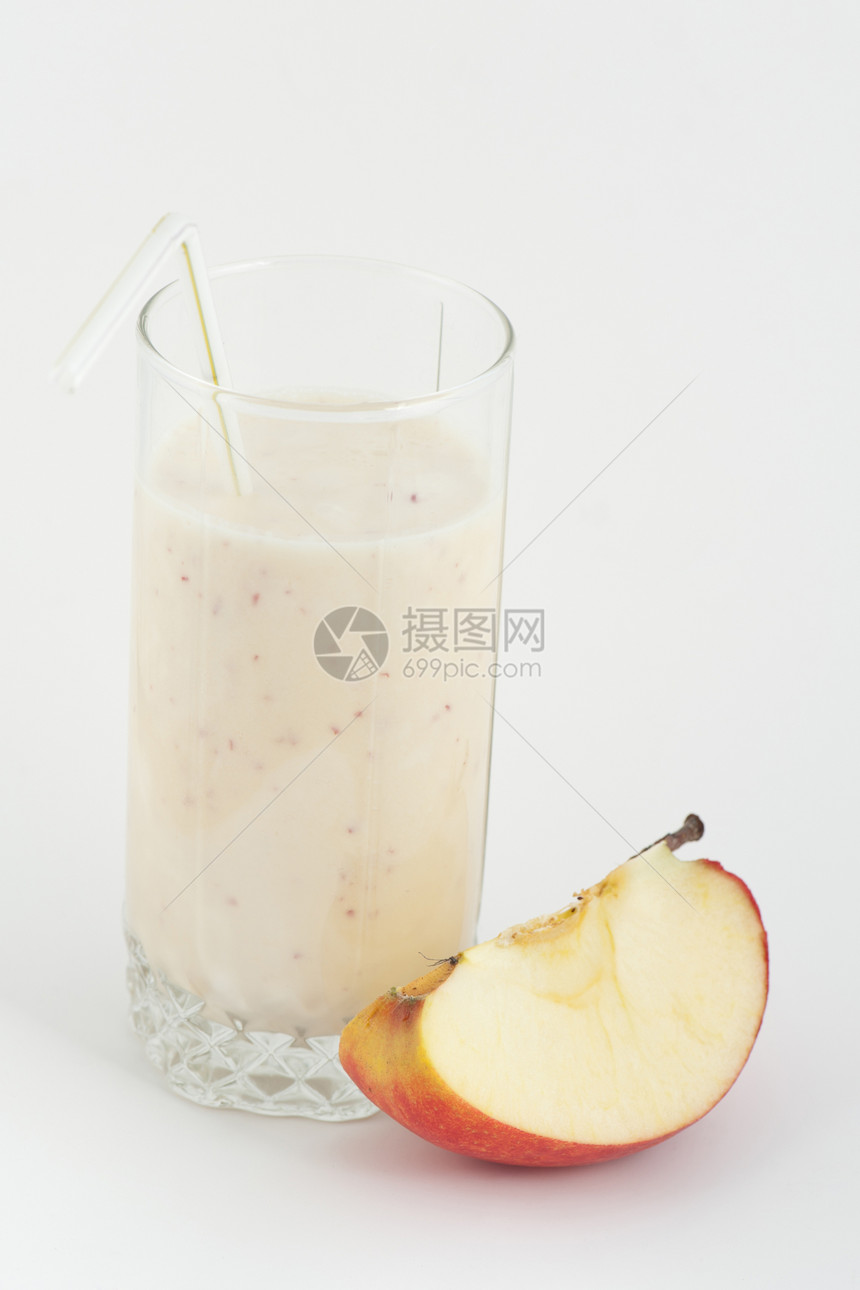 苹果鸡尾酒派对营养薄荷健康奶油食物饮料果汁饮食牛奶图片