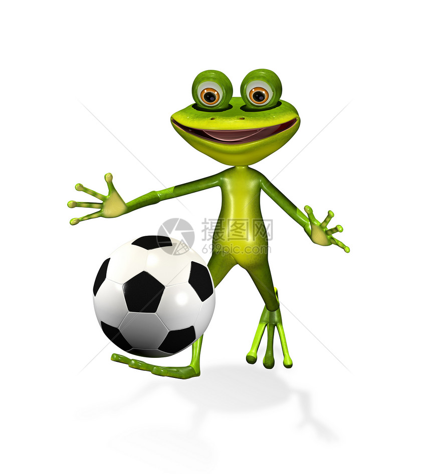 足球运动员青蛙运动红色兴趣舌头眼睛插图好奇心动物群喜悦童年图片