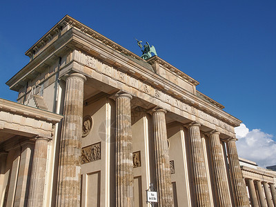 勃兰登堡柏林入口通道地标建筑学背景图片