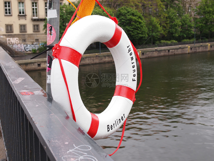 救生艇海洋生活池塘安全液体浮标帮助火线救生衣风险图片