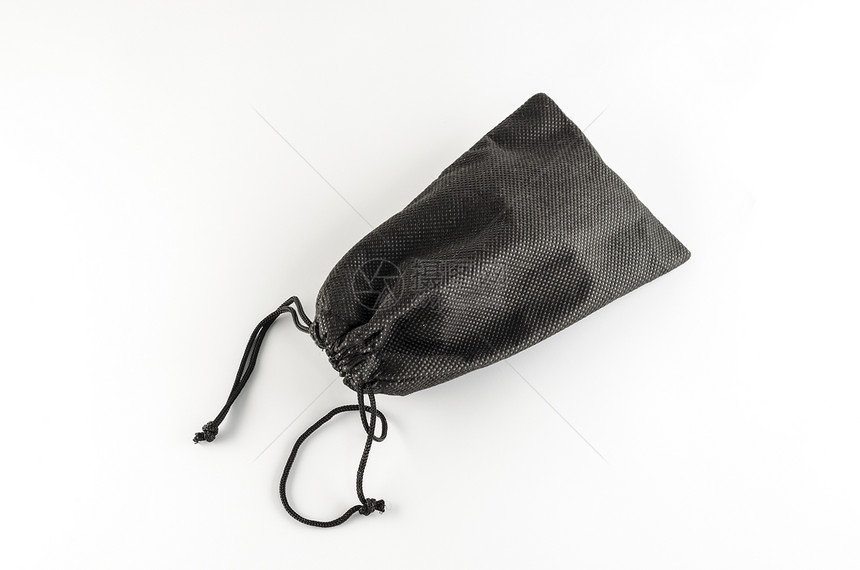 黑色包环境织物白色材料商业女性购物拉绳帆布首饰图片