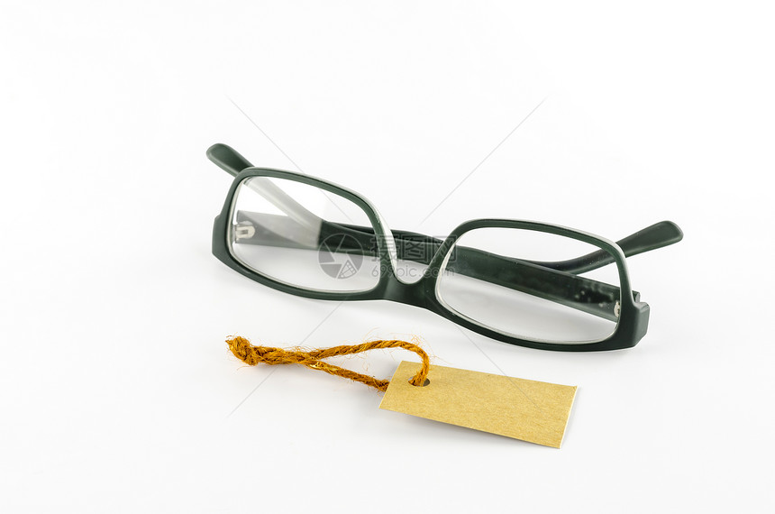 眼镜和成本标签透明度咨询会计休息金融收据床单桌子商业经济图片