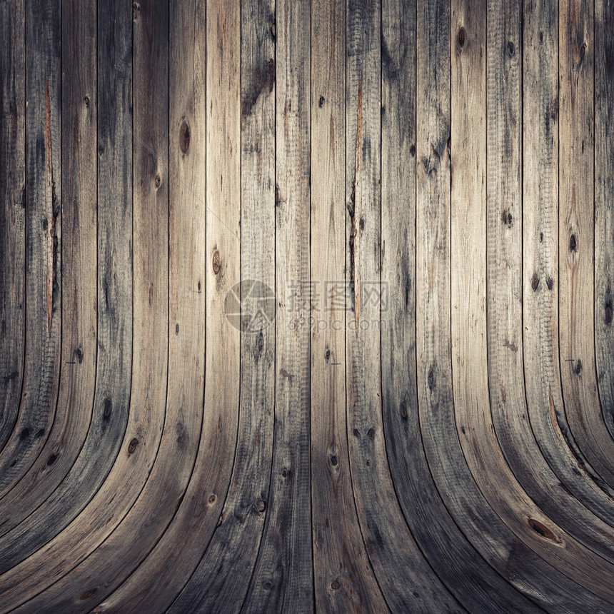 风湿的木墙和地板图片