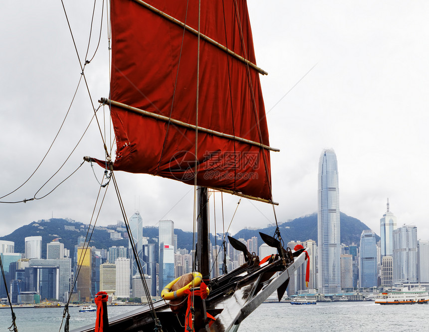 帆船旅行港口城市旅游旗帜建筑商业观光摩天大楼渡船图片