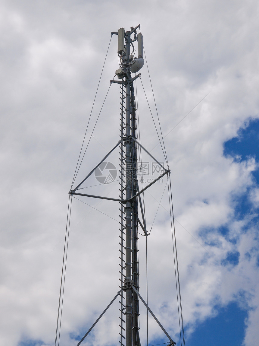通讯塔建筑学播送热点远程金属电视电讯桅杆上网互联网图片