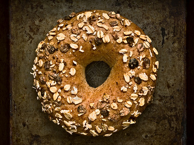 生锈平面面包圈包子糖类淀粉化合物食物米色粮食水平早餐碳水背景图片
