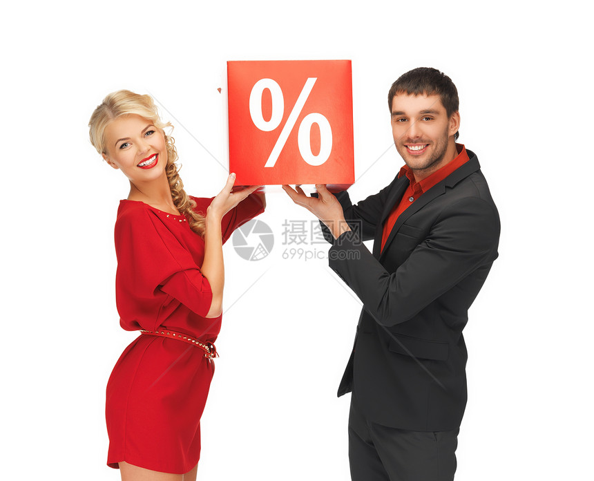 男男女女 有百分数符号女孩折扣男性绅士销售快乐裙子男人女性购物图片