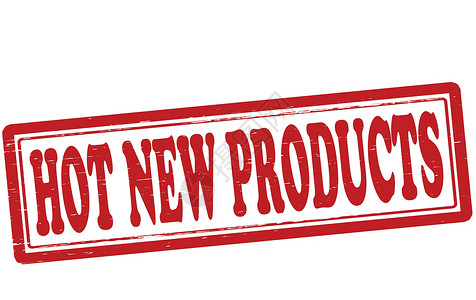 新产品发布会新热新产品沸腾商品产品红色矩形生产圆形燃烧墨水星星插画