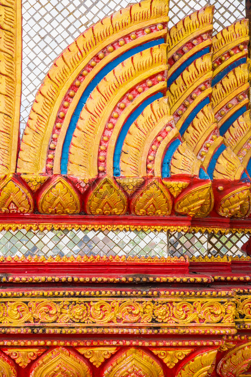 塔伊土科工作艺术力量建筑学金子寺庙宗教装饰品红色文化雕塑图片