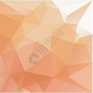 抽象多边形背景三角形橙子网络折纸插图技术几何学创造力背景图片