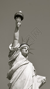 自由女神像  纽约市  33地标自由国家雕像历史性自由女神火炬历史背景图片