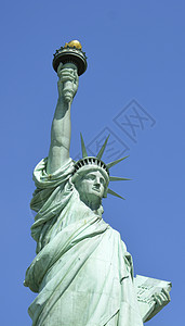 自由女神像  纽约市  33火炬历史自由地标历史性雕像自由女神国家背景图片