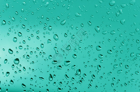 水滴数液体宏观墙纸绿色背景图片