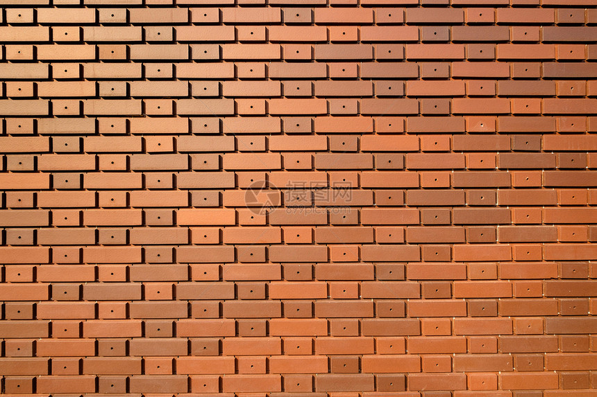现代砖墙型橙色墙纸建筑学材料石工岩石水泥正方形历史瓦砾石头图片