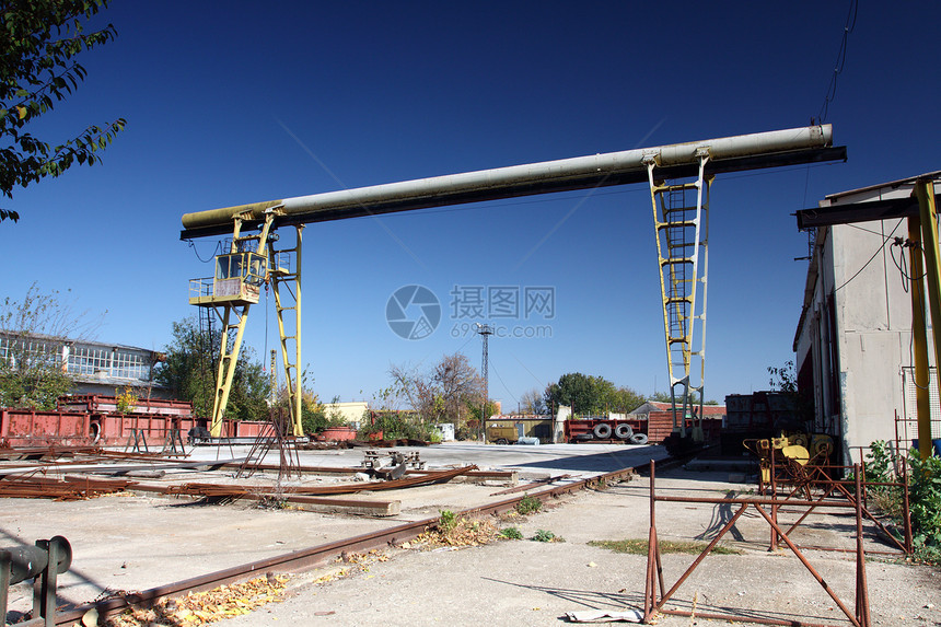 吊车高架重量制造业运输工厂绳索工业天空光束仓库图片
